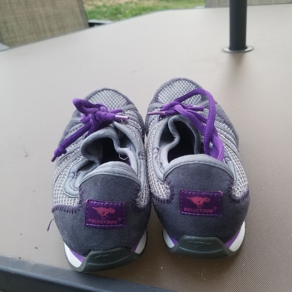 Rocket Dog gray and purple sneakers